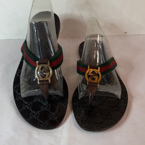 Gucci Shoes - Gucci Classic Leather Sandals with GG